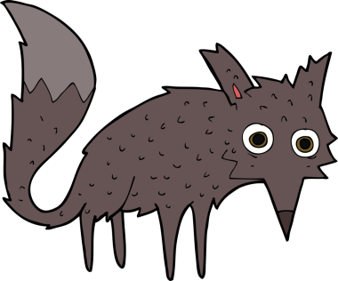 Bir insan tarafından çizilmiş komik bir çizgi film.