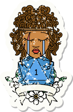 Retro Dövme Tarzı Ağlayan Barbar İnsan Bir insan tarafından çizilmiş doğal bir ruloyla