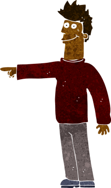 Bir insan tarafından çizilmiş mutlu bir çizgi film.