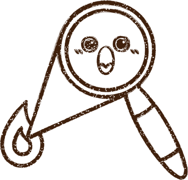 Bir insan tarafından çizilen Büyüteç Kömür Çizimi