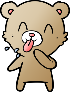 Bir insan tarafından çizilmiş bir çizgi film karakteri.