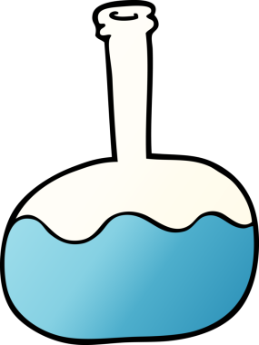 bir insan tarafından çizilmiş karikatür deney iksirleri.