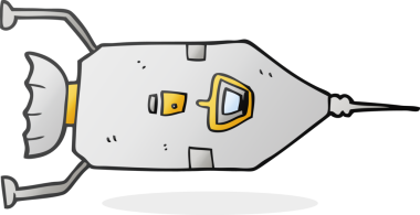 Bir insan tarafından çizilmiş karikatür çıkarma gemisi.