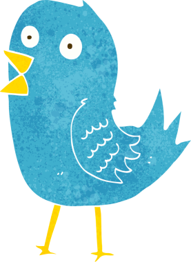 bir insan tarafından çizilmiş mavi kuş.