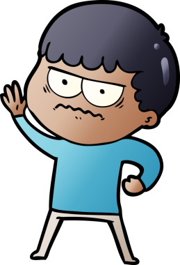 Bir insan tarafından çizilmiş rahatsız bir adam.