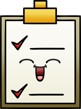 Bir insan tarafından çizilmiş bir kontrol listesinin gölgelendirilmiş çizimi