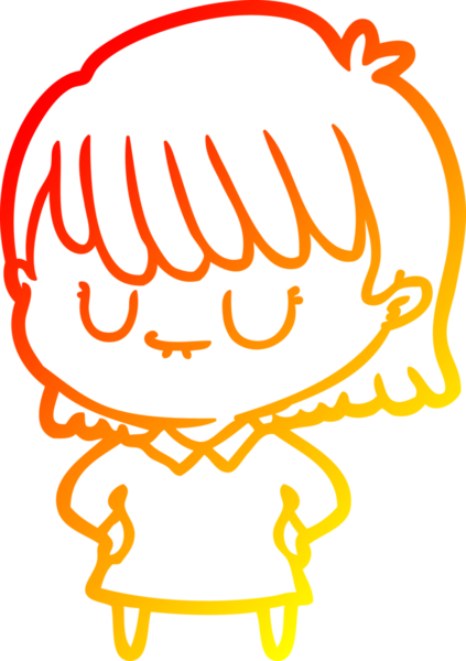 Bir insan tarafından çizilmiş bir karikatür kadın çizimi