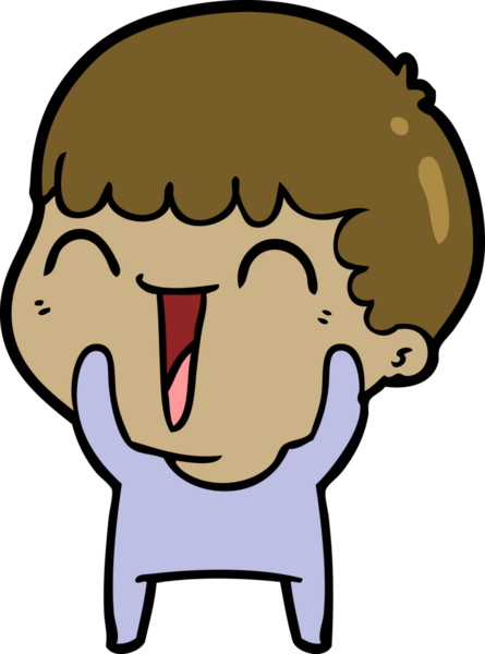 Bir insan tarafından çizilmiş mutlu bir adam.