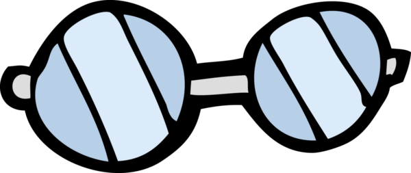 Bir insan tarafından çizilmiş çizgi film gözlükleri.