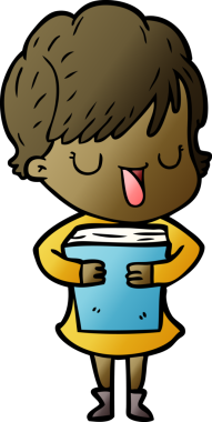 Bir insan tarafından çizilmiş bir karikatür kadın konuşuyor.