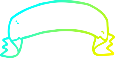 Bir insan tarafından çizilmiş bir çizgi film afişinin soğuk gradyan çizgisi