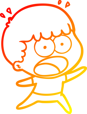 İnsan tarafından çizilmiş bir çizgi film karakteri.