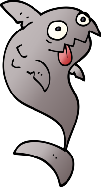 Bir insan tarafından çizilmiş ölümcül köpekbalığı.