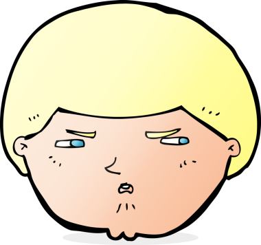 Bir insan tarafından çizilmiş rahatsız bir adam.