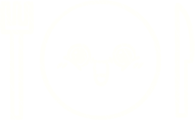 Bir insan tarafından çizilmiş yemek takımı tebeşiri