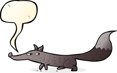 Bir insan tarafından çizilmiş küçük tilki çizgi filmi.