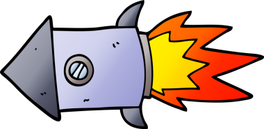 bir insan tarafından çizilmiş karalama uzay roketi