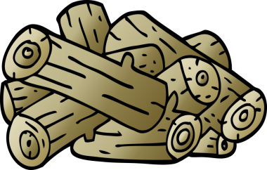 Bir insan tarafından çizilmiş karalama kütükleri.