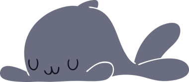 Bir insan tarafından çizilmiş garip bir balina.