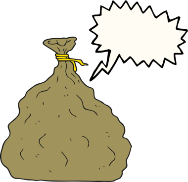 Bir insan tarafından çizilmiş serbest konuşma balonu karikatürü.