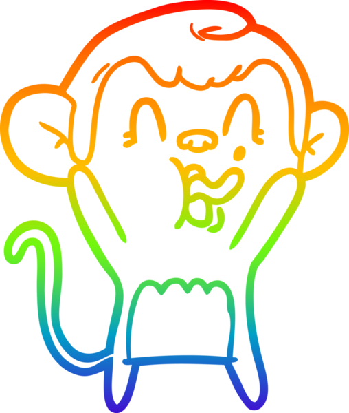 gökkuşağı gradyan çizgisi insan tarafından çizilmiş çılgın bir çizgi maymun çizimi