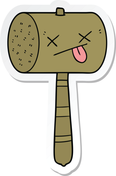 Bir insan tarafından çizilmiş karikatür sopası.