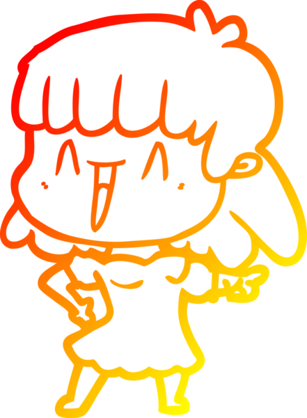 Bir insan tarafından çizilmiş bir karikatür kadın çizimi