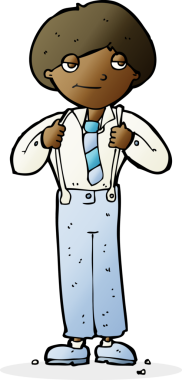 Bir insan tarafından çizilmiş diş teli takan çizgi film adamı.