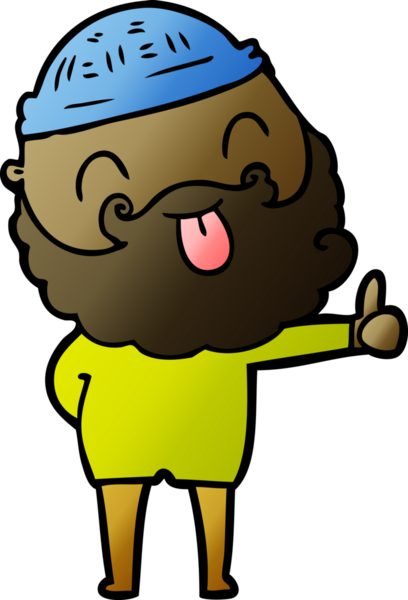 Bir insan tarafından çizilmiş sakallı bir adam.