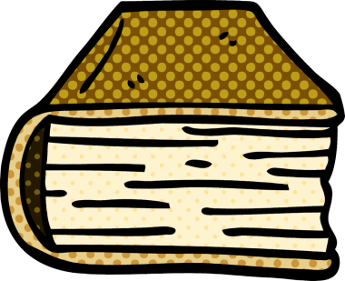 Bir insan tarafından çizilmiş eski bir kitap.