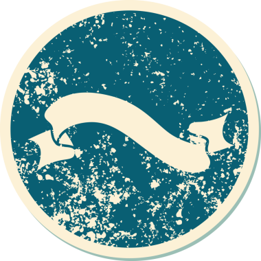 Bir insan tarafından çizilmiş bir pankartın sembolik dövmeli resmi