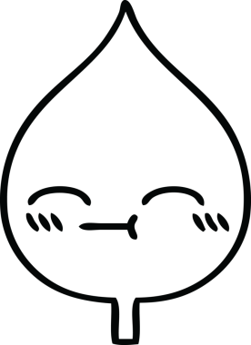 Bir insan tarafından çizilmiş dışavurumsal yaprağın çizgi çizimi