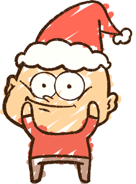 Bir insan tarafından çizilen Noel Adam Tebeşiri