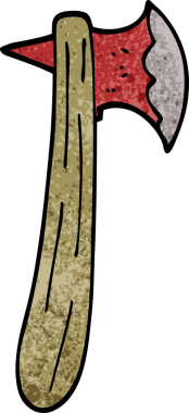 Bir insan tarafından çizilmiş karalama baltası.