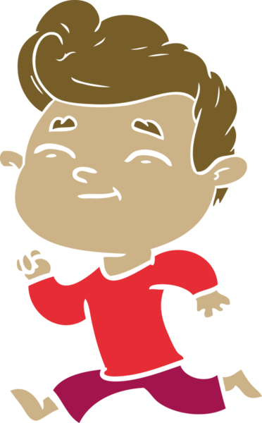 bir insan tarafından çizilmiş düz renk çizgi film adamı