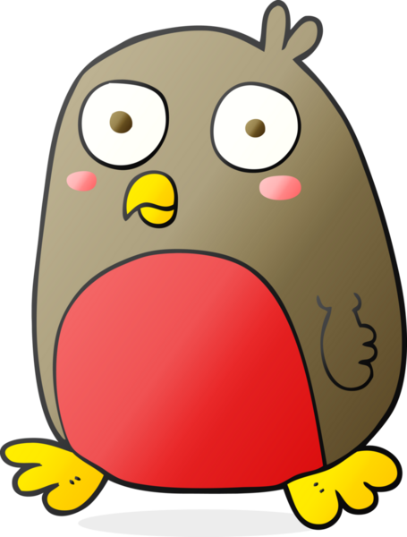 Bir insan tarafından çizilmiş serbest çizim noel robini.