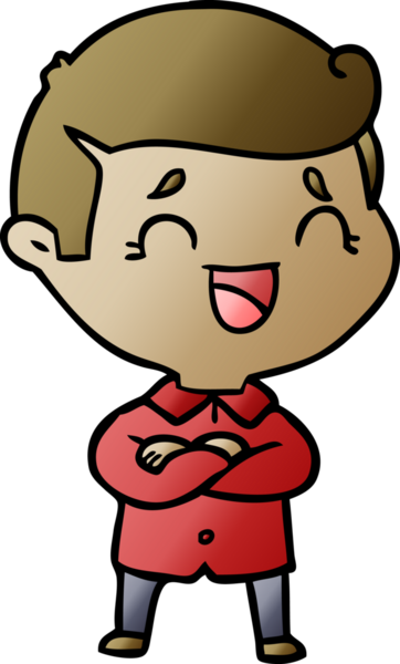 Bir insan tarafından çizilmiş gülen adam.