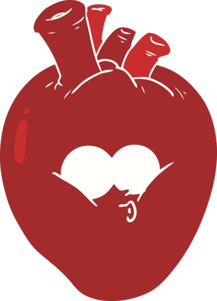 Bir insan tarafından çizilmiş düz renkli karikatür.