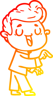 Bir insan tarafından çizilmiş mutlu bir çizgi film karakteri çizimi.