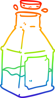 Bir insan tarafından çizilmiş sürahide bir çizgi film şeridi çizimi.