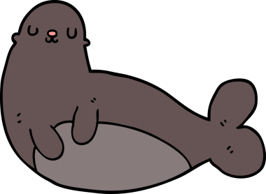 Bir insan tarafından çizilmiş karikatür mührü