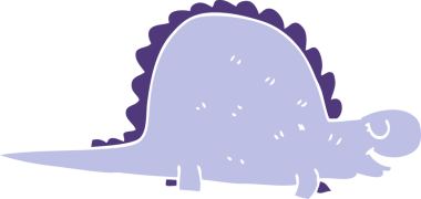 Bir insan tarafından çizilmiş tarih öncesi dinozor karalaması.