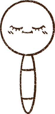 Bir insan tarafından çizilen Büyüteç Kömür Çizimi