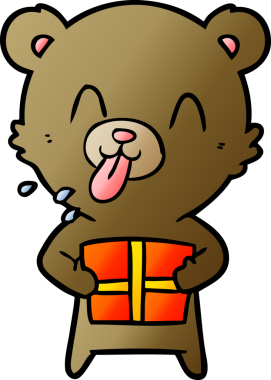 Bir insan tarafından çizilmiş ayı karikatürü çizicisi