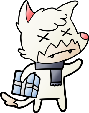 Bir insan tarafından çizilmiş ölü tilki çizgi filmi