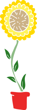 Bir insan tarafından çizilmiş karalama saksısı.