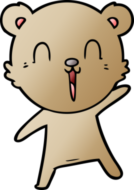 Bir insan tarafından çizilmiş bir çizgi film karakteri.