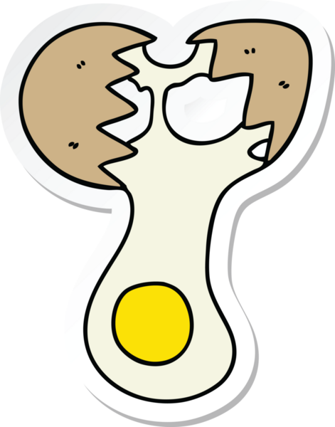 Bir insan tarafından çizilmiş garip bir el çizimi yumurta.