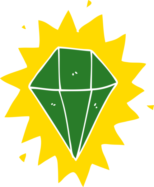 Bir insan tarafından çizilmiş düz renkli çizgi film elması