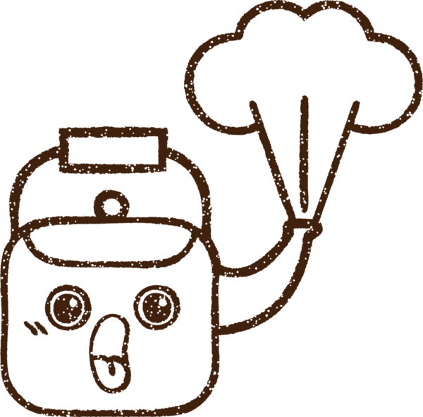 Buharlı Çaydanlık Kömürü Bir insan tarafından çizildi